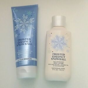Bath & Body Works Frosted Coconut Snowball Moisturizers